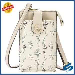 Vegan Leather Crossbody Phone Bag with RFID Blocking & Adjustable Strap